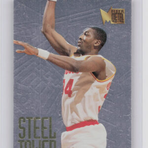 1995-96 Metal Hakeem Olajuwon #6 Rockets Steel Tower