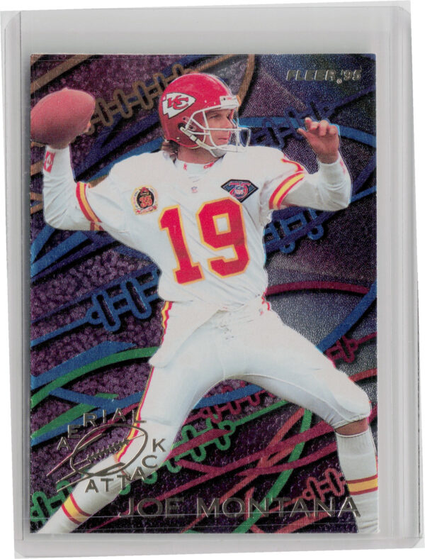 1995 Fleer Joe Montana #3 Chiefs Aerial Attack