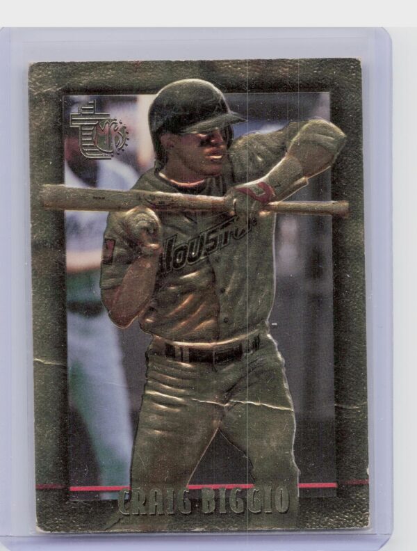 1995 Topps Embossed Craig Biggio Golden Idols #66 Astros
