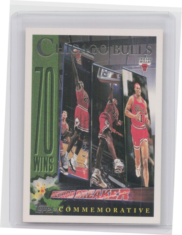 1996-97 Topps Chicago Bulls 72 Wins #72 Bulls