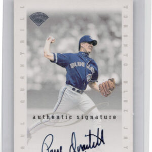 1996 Leaf Signature Series Paul Quantrill AU #NNO Jays Extended Series Autograph