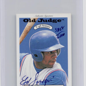 1996 Signature Rookies Old Judge Ed Larregui AU SN6000 #16 Cubs Signatures