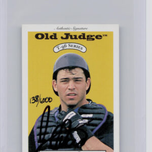 1996 Signature Rookies Old Judge Jayhawk Owens AU SN6000 #25 Sox Signatures