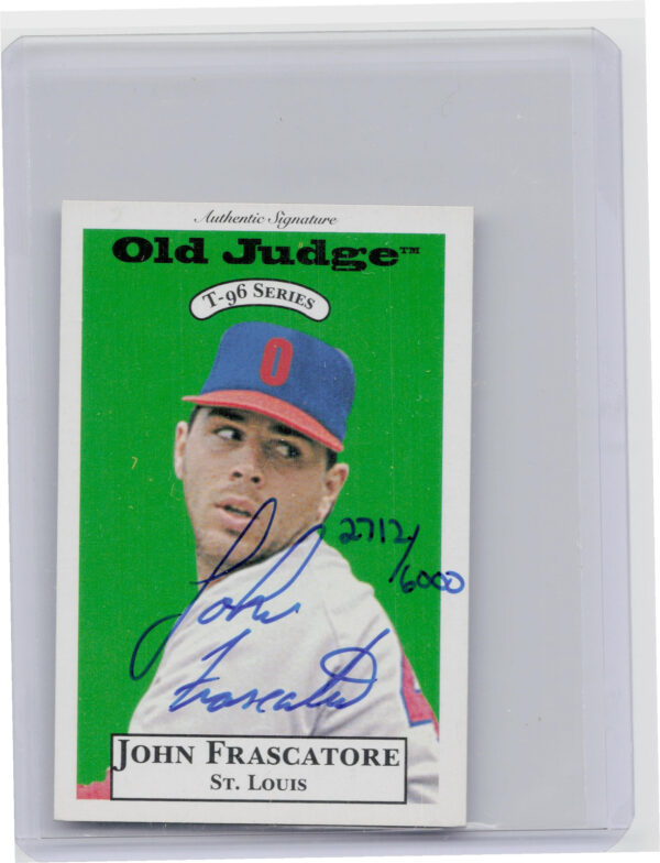 1996 Signature Rookies Old Judge John Frascatore AU SN6000 #10 Redbirds Signatur