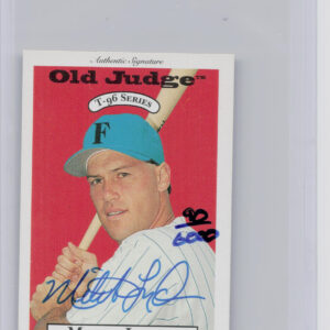 1996 Signature Rookies Old Judge Mitch Lyden AU SN6000 #17 Royals Signatures