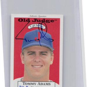 1996 Signature Rookies Old Judge Tommy Adams AU SN6000 #1 Suns Signatures