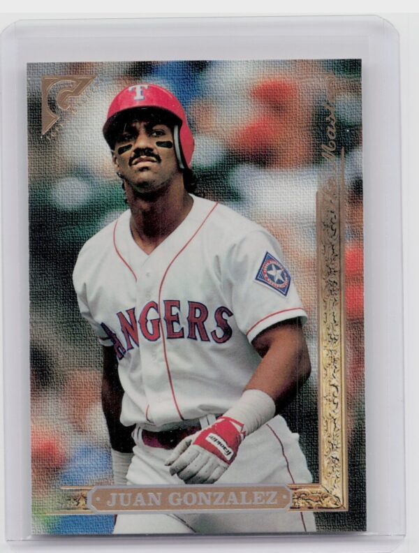 1996 Topps Gallery Juan Gonzalez #163 Rangers