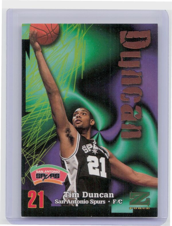 1997-98 SkyBox Z-Force Tim Duncan RC #111 Spurs