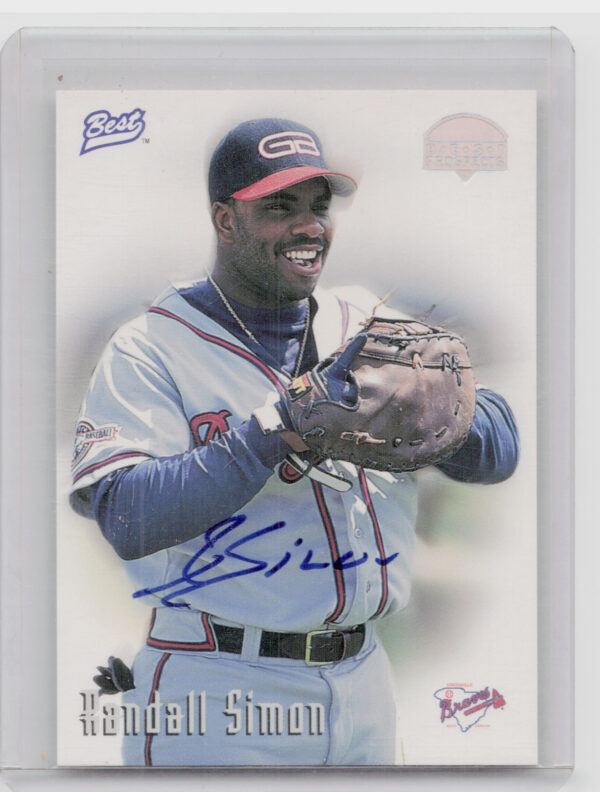 1997 Best Randall Simon AU #NNO Braves Autographs Prospect Series