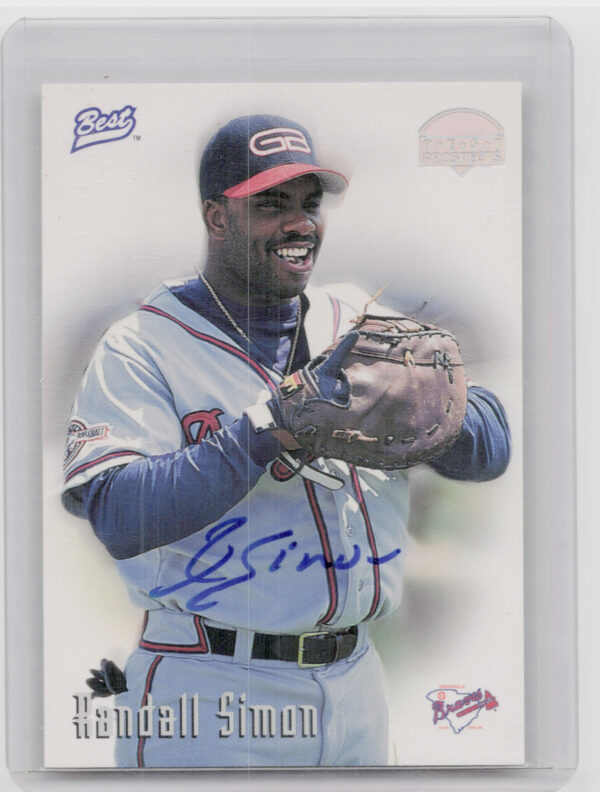 1997 Best Randall Simon AU #NNO Braves Autographs Prospect Series