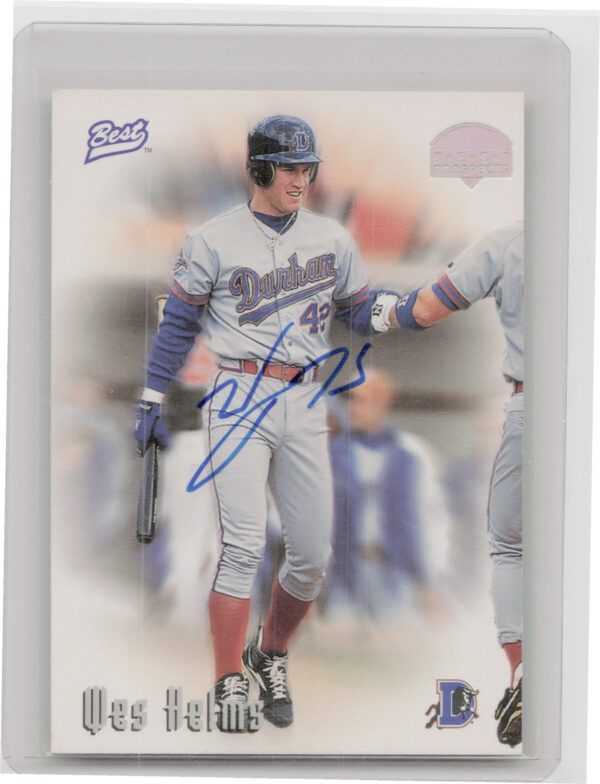 1997 Best Wes Helms AU #NNO Bulls Autographs Prospect Series