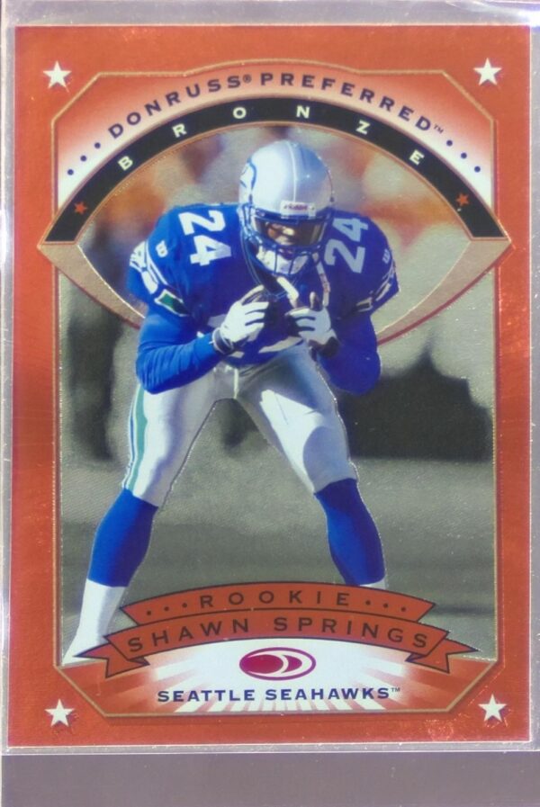 1997 Donruss Preferred Shawn Springs RC #117 Seahawks
