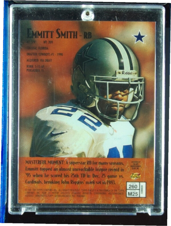 1997 Finest Emmitt Smith #260 Cowboys - Image 3