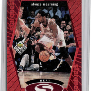 1998-99 UD Choice Alonzo Mourning #SQ14 Heat StarQuest Red