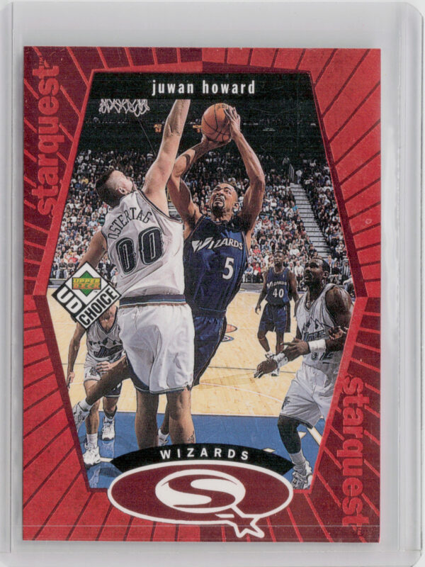 1998-99 UD Choice Juwan Howard #SQ29 Wizards StarQuest Red