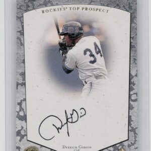 1998 Contenders Derrick Gibson Auto #DG Ravens Autographs