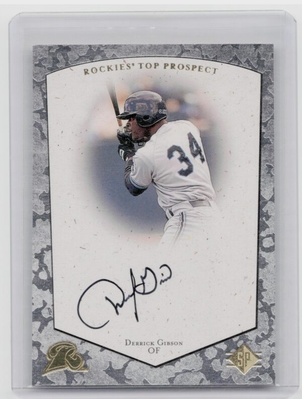 1998 Contenders Derrick Gibson Auto #DG Ravens Autographs