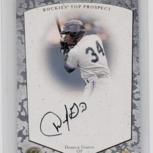 1998 Contenders Derrick Gibson Auto #DG Ravens Autographs