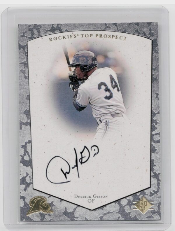 1998 Contenders Derrick Gibson Auto #DG Ravens Autographs