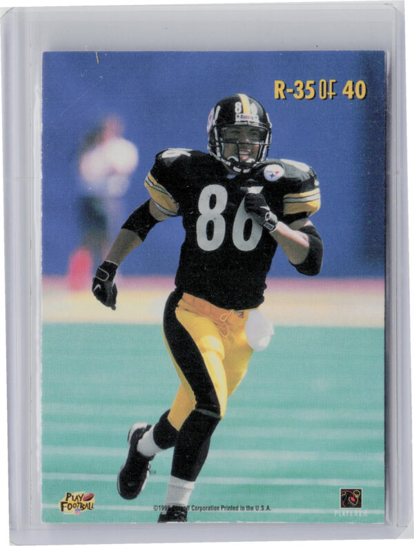 1998 Playoff Momentum Retail Hines Ward #R-35 Steelers Rookie Double Feature - Image 3