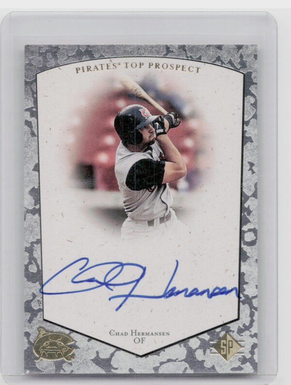 1998 SP Top Prospects Chad Hermansen AU #CH Mudcats Autographs