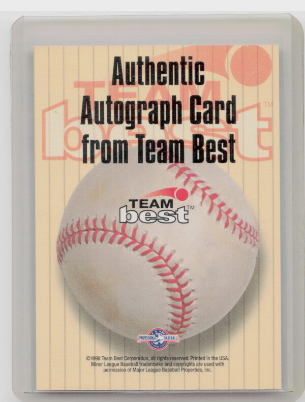 1998 Team Best David Melendez AU #NNO Suns Autographs Signature Series - Image 3