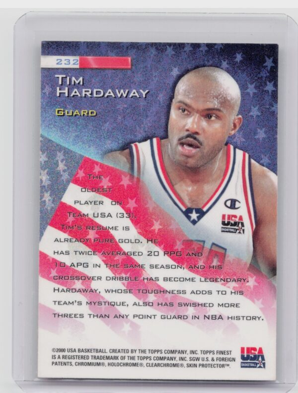 1999-00 Finest Tim Hardaway #232 USA - Image 3
