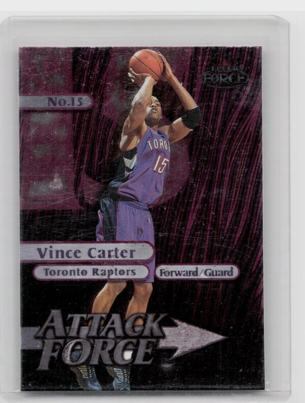 1999-00 Fleer Force Vince Carter #15 Raptors Attack Force