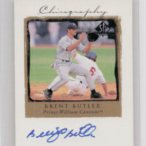 1999 SP Top Prospects Brent Butler AU #BB Cannons Chirography