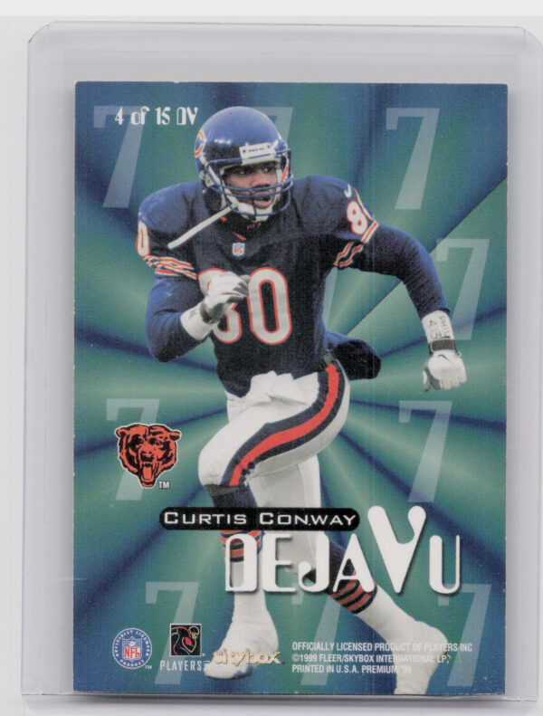 1999 SkyBox Premium Champ Bailey / Curtis Conway #4 DV Bears Deja Vu - Image 3