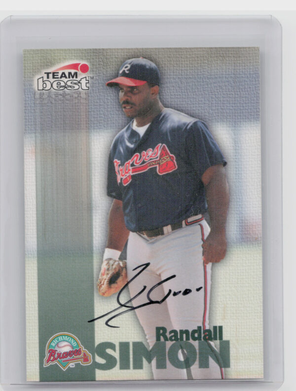 1999 Team Best Rookie Randall Simon AU #NNO Braves Autographs