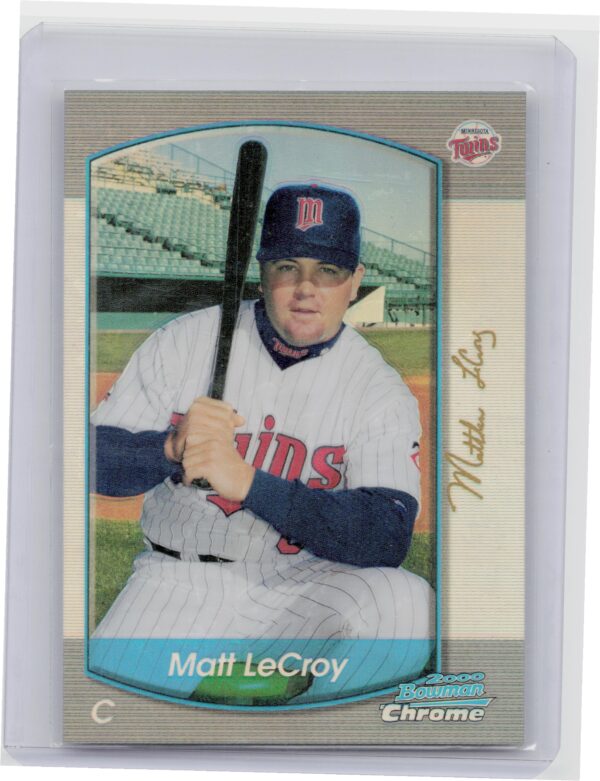 2000 Bowman Chrome Matt LeCroy Refractors #257 Twins