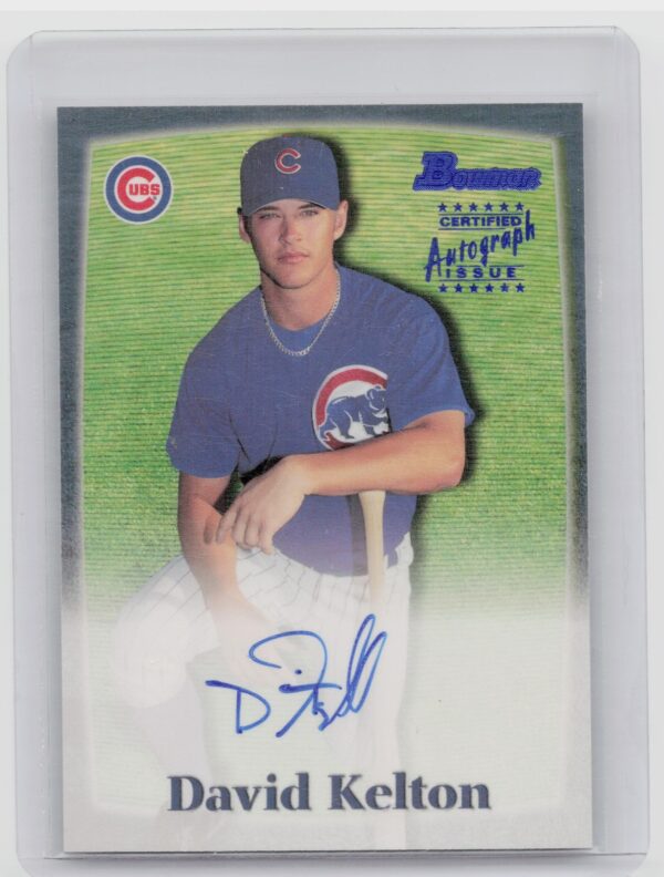 2000 Bowman David Kelton AU #DK Cubs Autographs