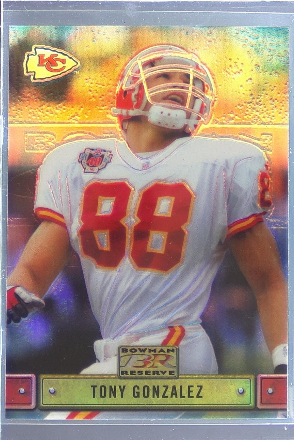 2000 Bowman Reserve Tony Gonzalez #76 Chiefs