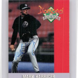2000 Diamond Authentics Autographs Mark Harriger AU SN3250 #2 SeaWolves