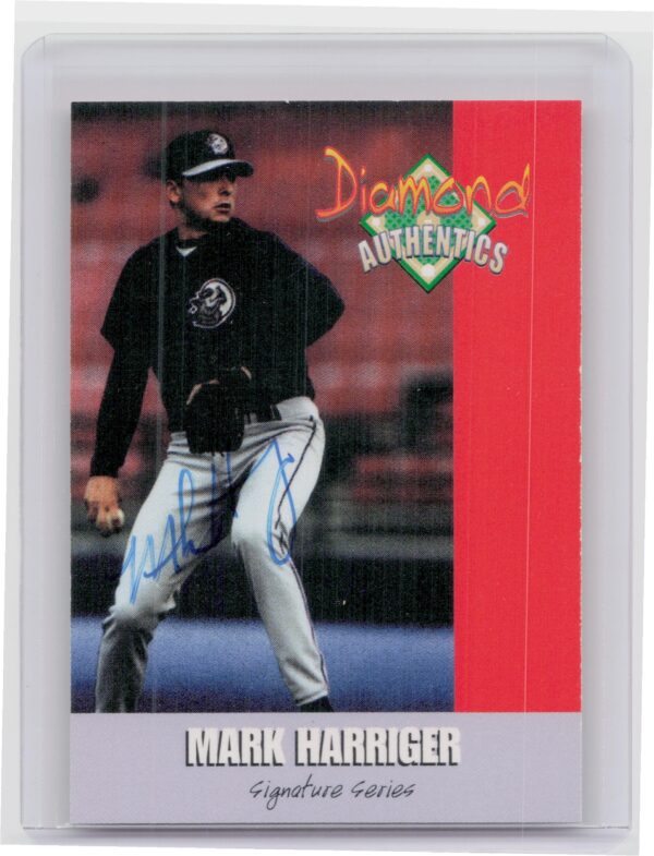 2000 Diamond Authentics Autographs Mark Harriger AU SN3250 #2 SeaWolves