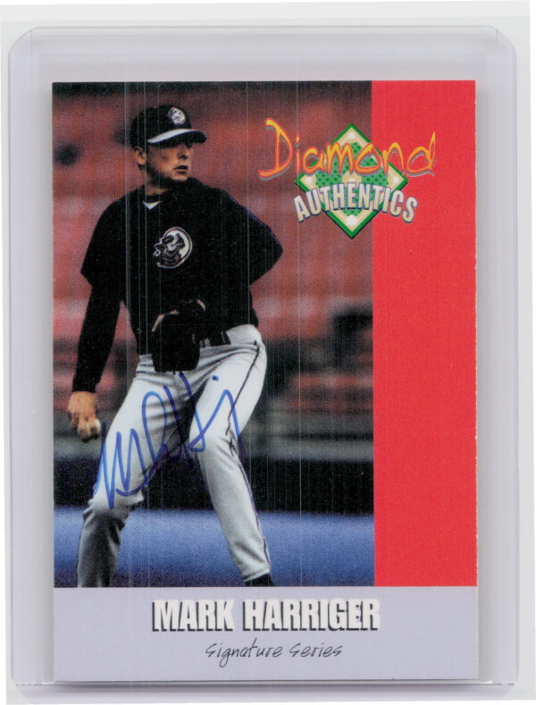 2000 Diamond Authentics Autographs Mark Harriger AU SN3250 #2 SeaWolves