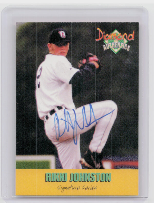 2000 Diamond Authentics Autographs Rikki Johnston AU SN3250 #27 Tigers