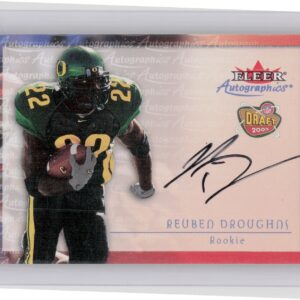 2000 Fleer Tradition Reuben Droughns AU #NNO Lions Autographics