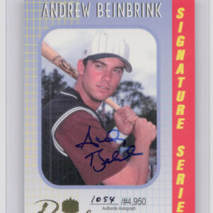 2000 Royal Rookies Andrew Beinbrink AU SN4950 #4 Rays Autographs