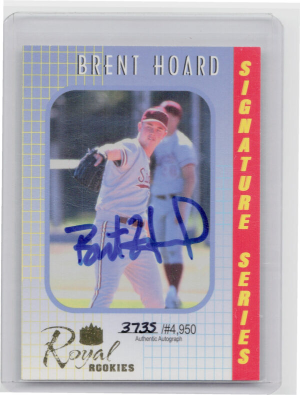 2000 Royal Rookies Brent Hoard AU SN4950 #14 Twins Autographs