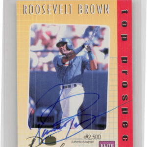 2000 Royal Rookies Roosevelt Brown AU SN2500 #1 Cubs Elite Eight Autographs