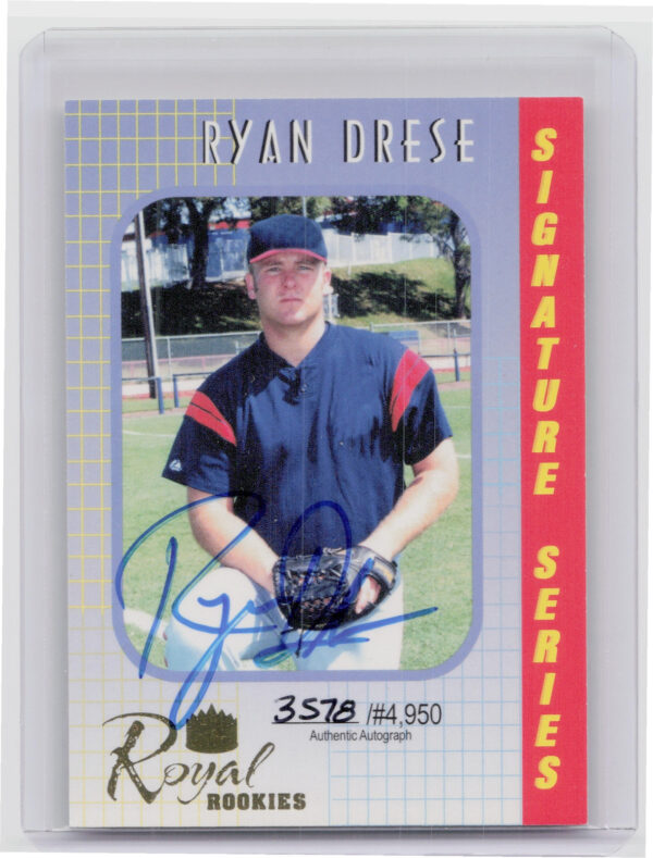 2000 Royal Rookies Ryan Drese AU SN4950 #39 Indians Autographs