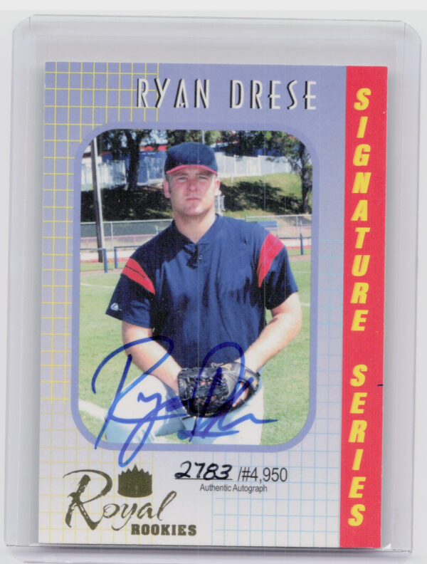 2000 Royal Rookies Ryan Drese AU SN4950 #39 Indians Autographs