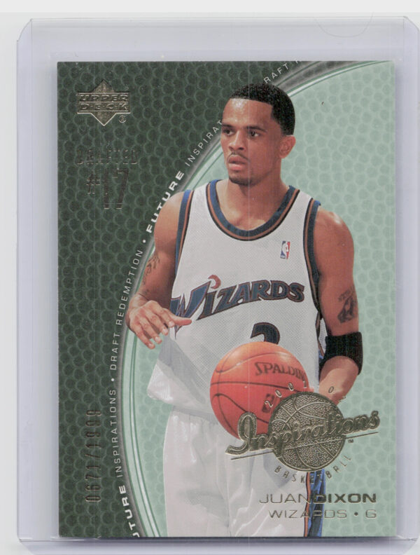 2001-02 Upper Deck Inspirations Juan Dixon SN1999 #166 Wizards