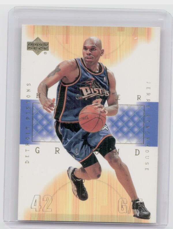 2001-02 Upper Deck Jerry Stackhouse #HG7 Pistons Higher Ground