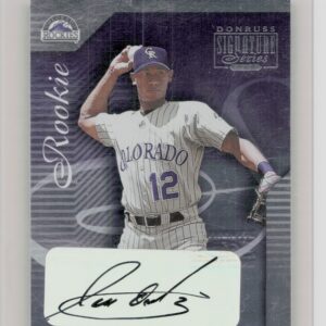 2001 Donruss Signature Jose Ortiz AU SN330 #132 Rockies