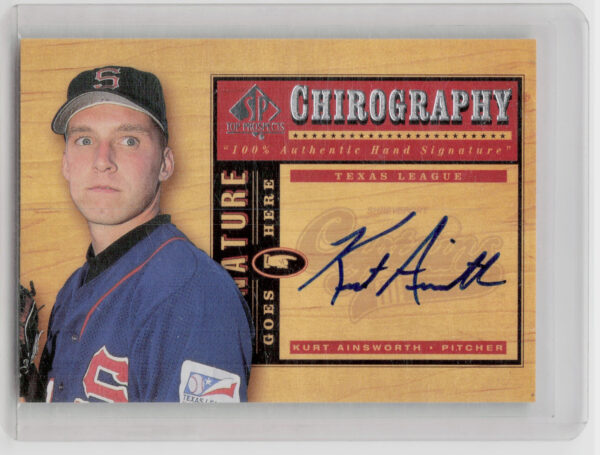 2001 SP Top Prospects Kurt Ainsworth AU #KA Captains Chirography