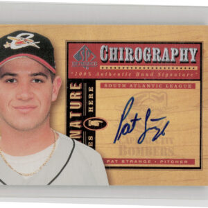 2001 SP Top Prospects Pat Strange AU #PS Bombers Chirography