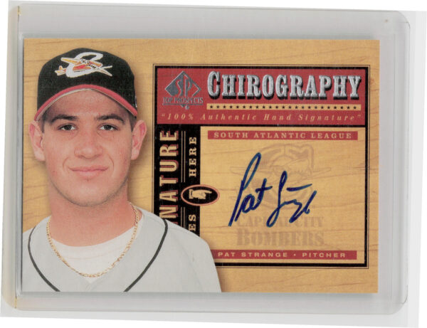 2001 SP Top Prospects Pat Strange AU #PS Bombers Chirography